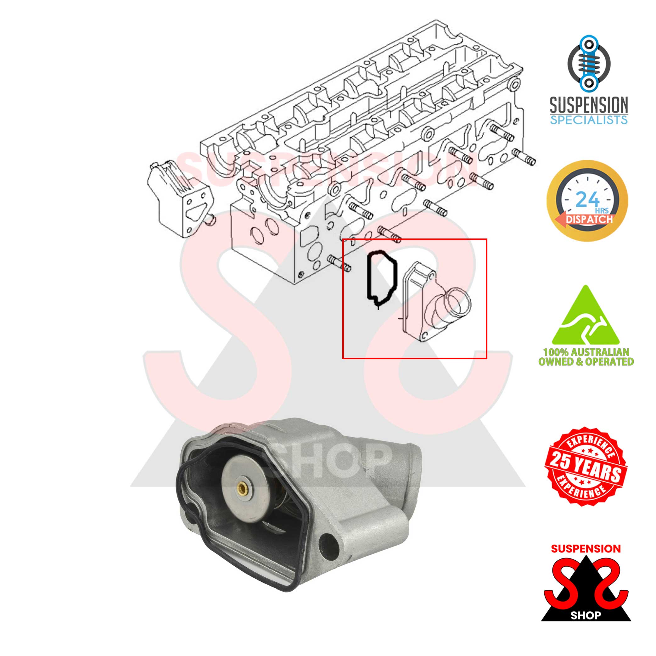 Coolant Thermostat for Opel Astra F Antara A Optima Frontera B Dti F08 1993-2011