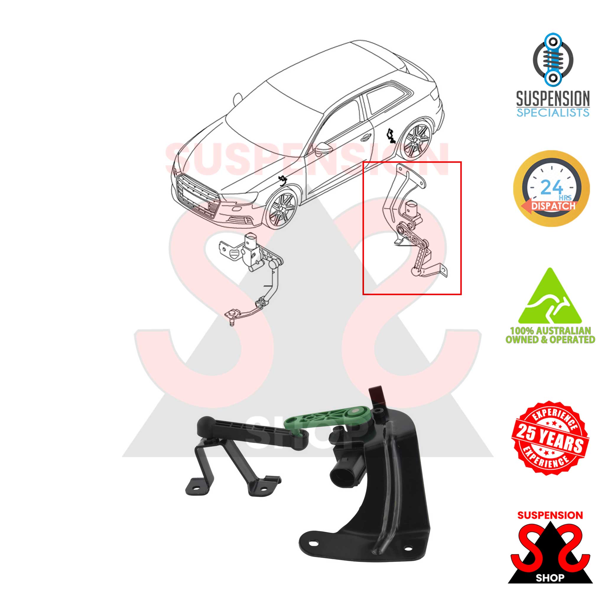 Headlight Level Sensor for Audi SQ2 SQ2 2018 2.0L