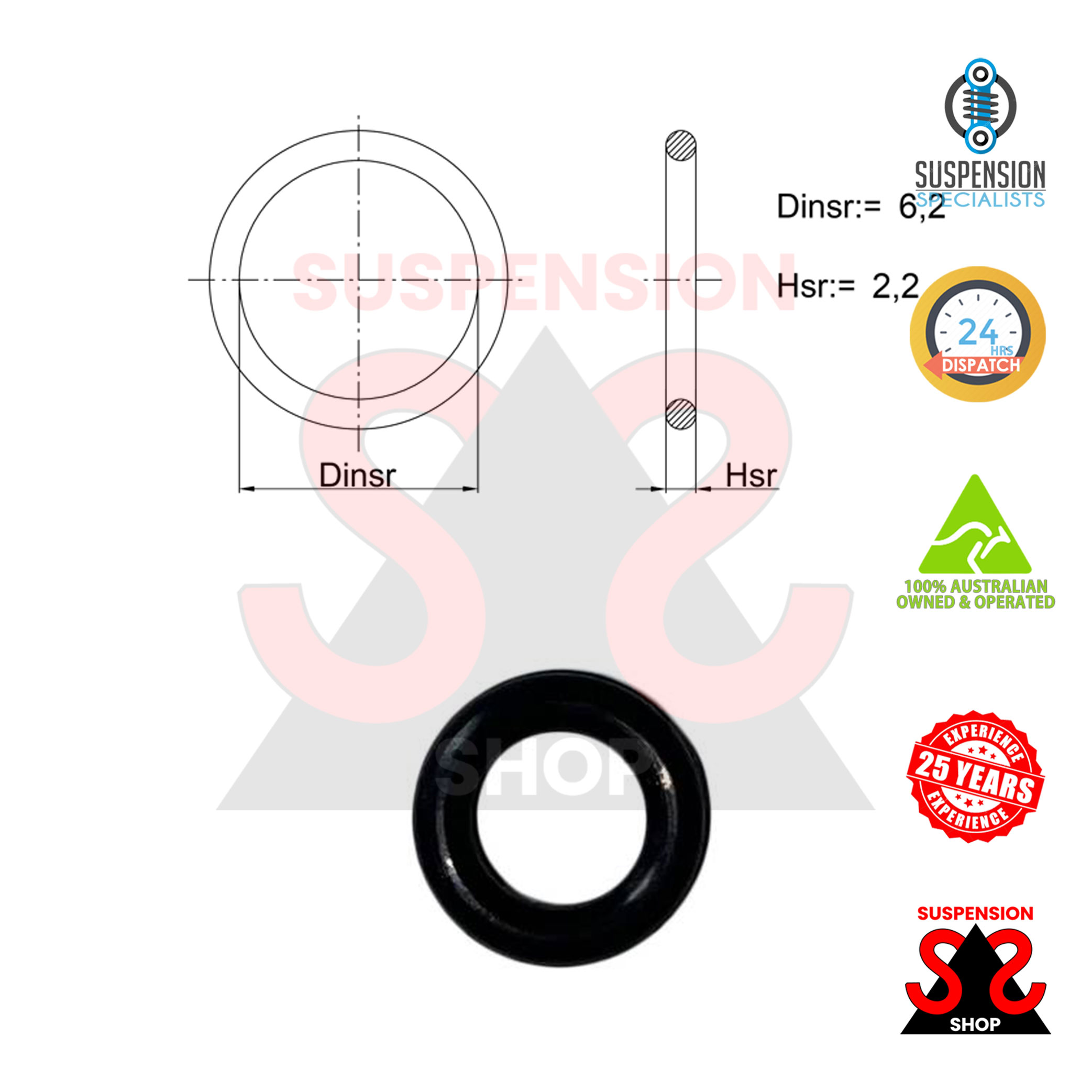 Seal Ring, injector for Volkswagen California 2007-2009 1.9L