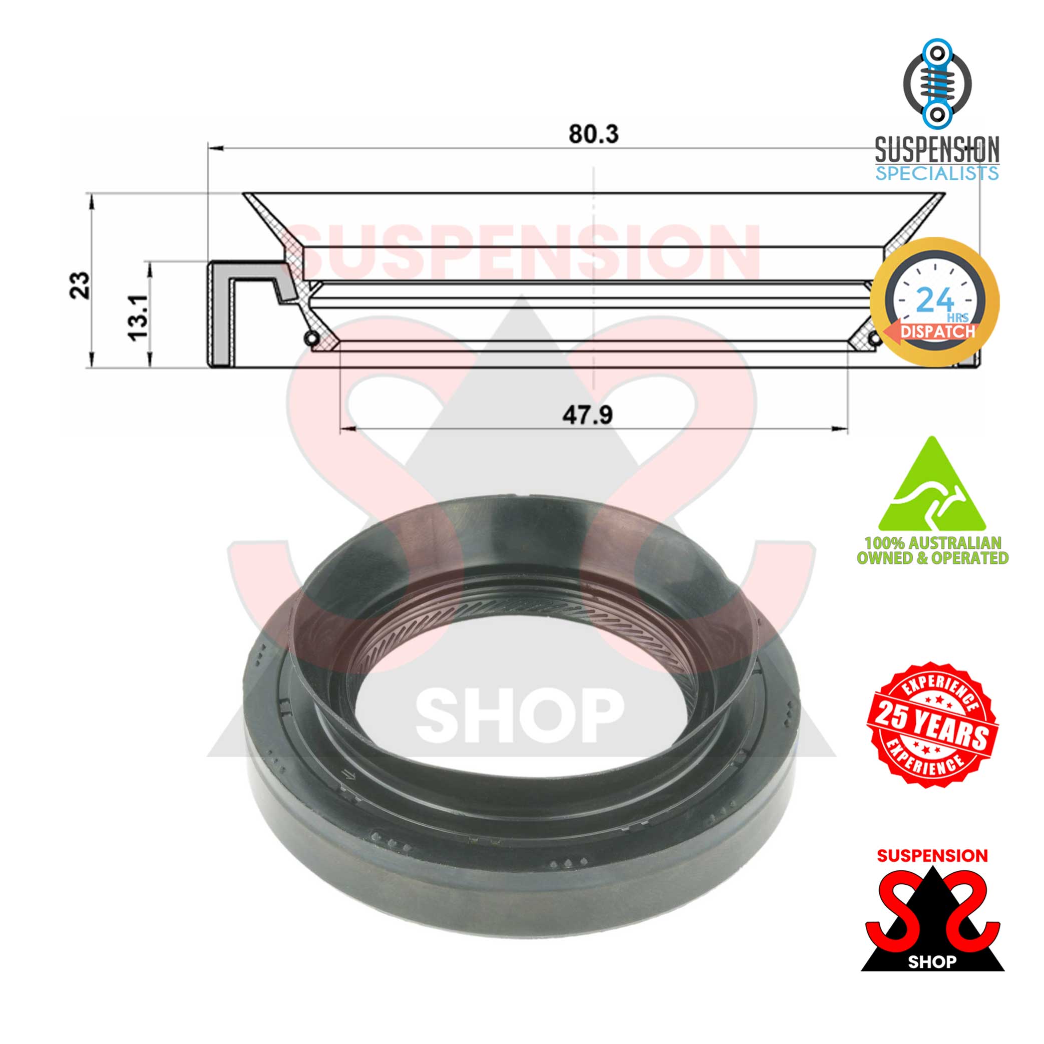 Inner Outer Shaft Seal, drive shaft for Toyota Kluger GSU40R GSU45R MCU28R