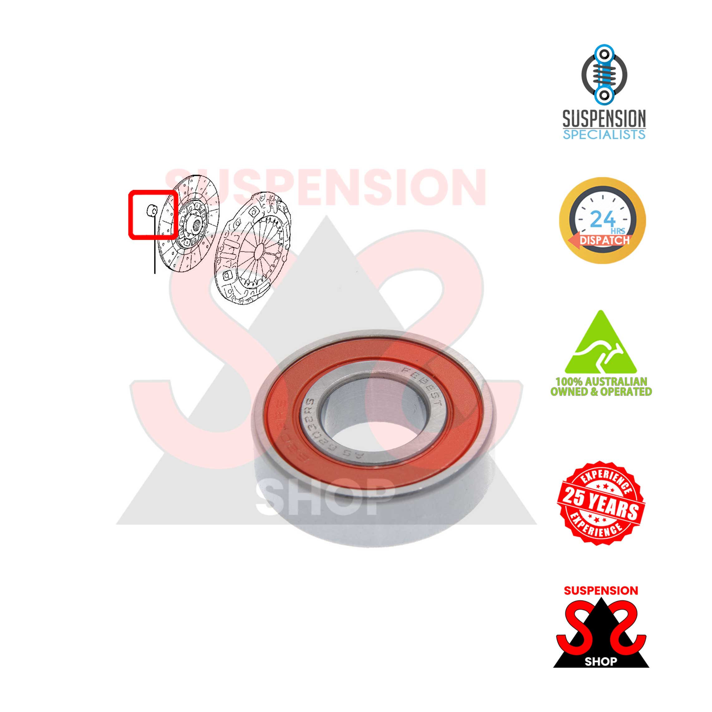 Inner Outer Alternator Bearing for Toyota Dyna 400 BU410 BU420 BU430 XZU402 XZU4