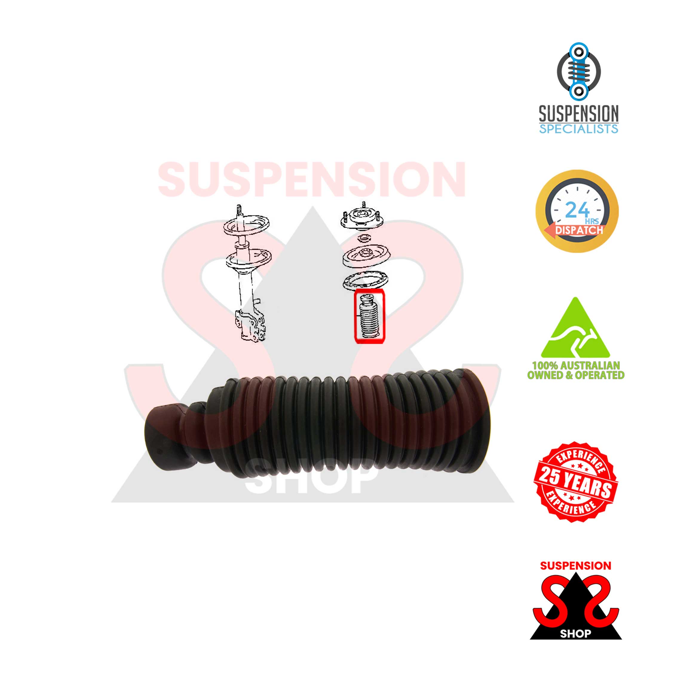 Front Shock Absorber Dust Cover Kit for VW Gol 2003-2007